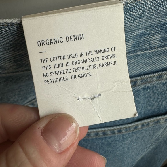 NWT Agolde Ryder Two-Tone Blue and Black Straight Leg Jeans - Picture 12 of 14